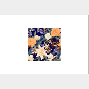 Wedding Flowers Pattern 16 Posters and Art